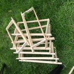 Glue, hammer and nails ready